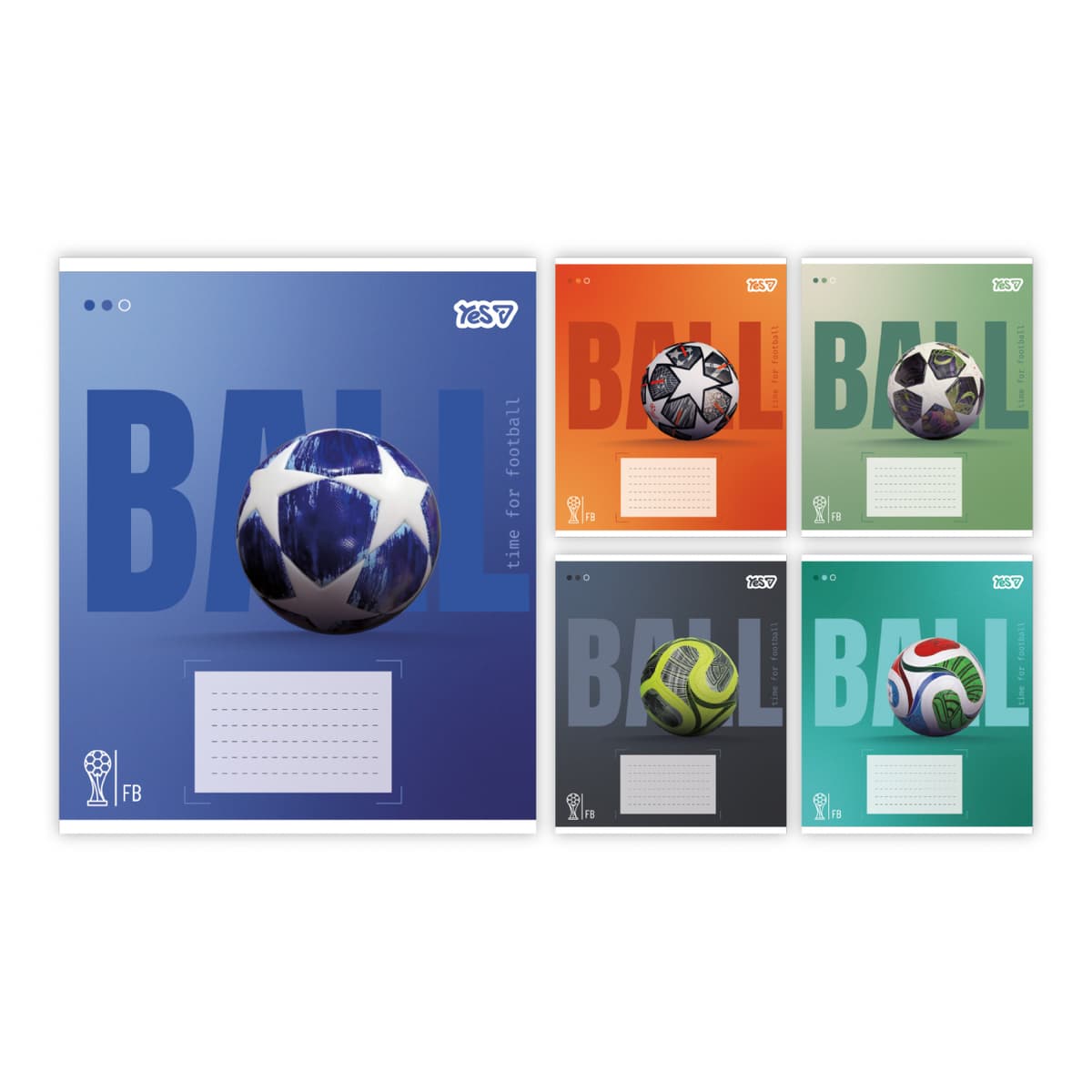 Зошит 12арк. кос. лін. YES Ball №768678 — купити | Канцелярський Сад
