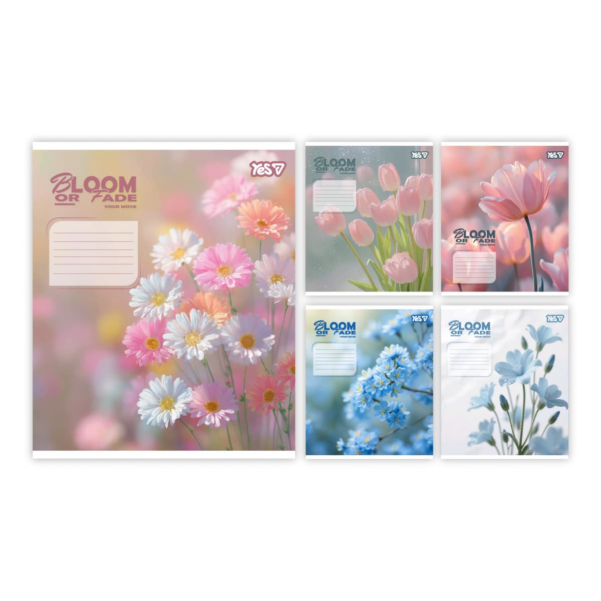 Зошит 18арк. лін. 1В Bloom or fade №768873 — купити | Канцелярський Сад