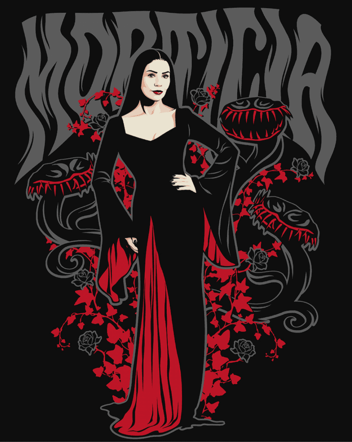 Картини по номерах "Santi" Wednesday. Morticia Addams 40х50см №954423 — купити | Канцелярський Сад