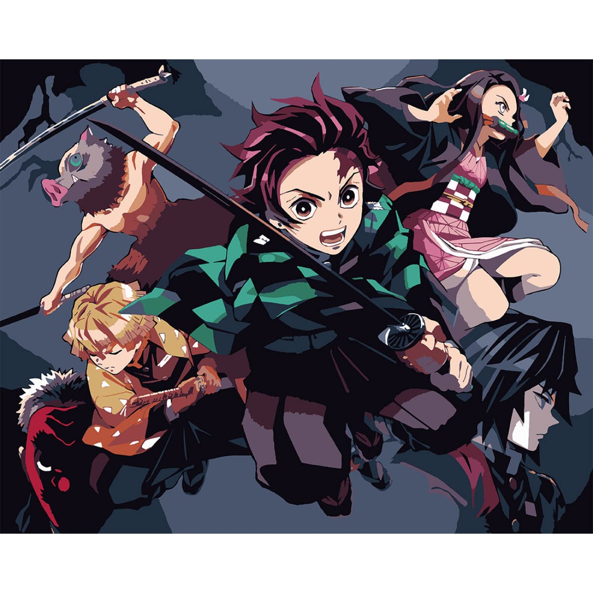 Картини по номерах "Santi" Demon Slayer. Heroes 40х50см №954416 — купити | Канцелярський Сад
