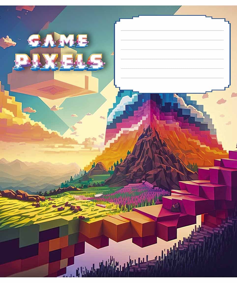 Зошит 12арк. лін. Школярик "Pixel game" (хлопч.) ВД-лак №012-3273L — купити | Канцелярський Сад