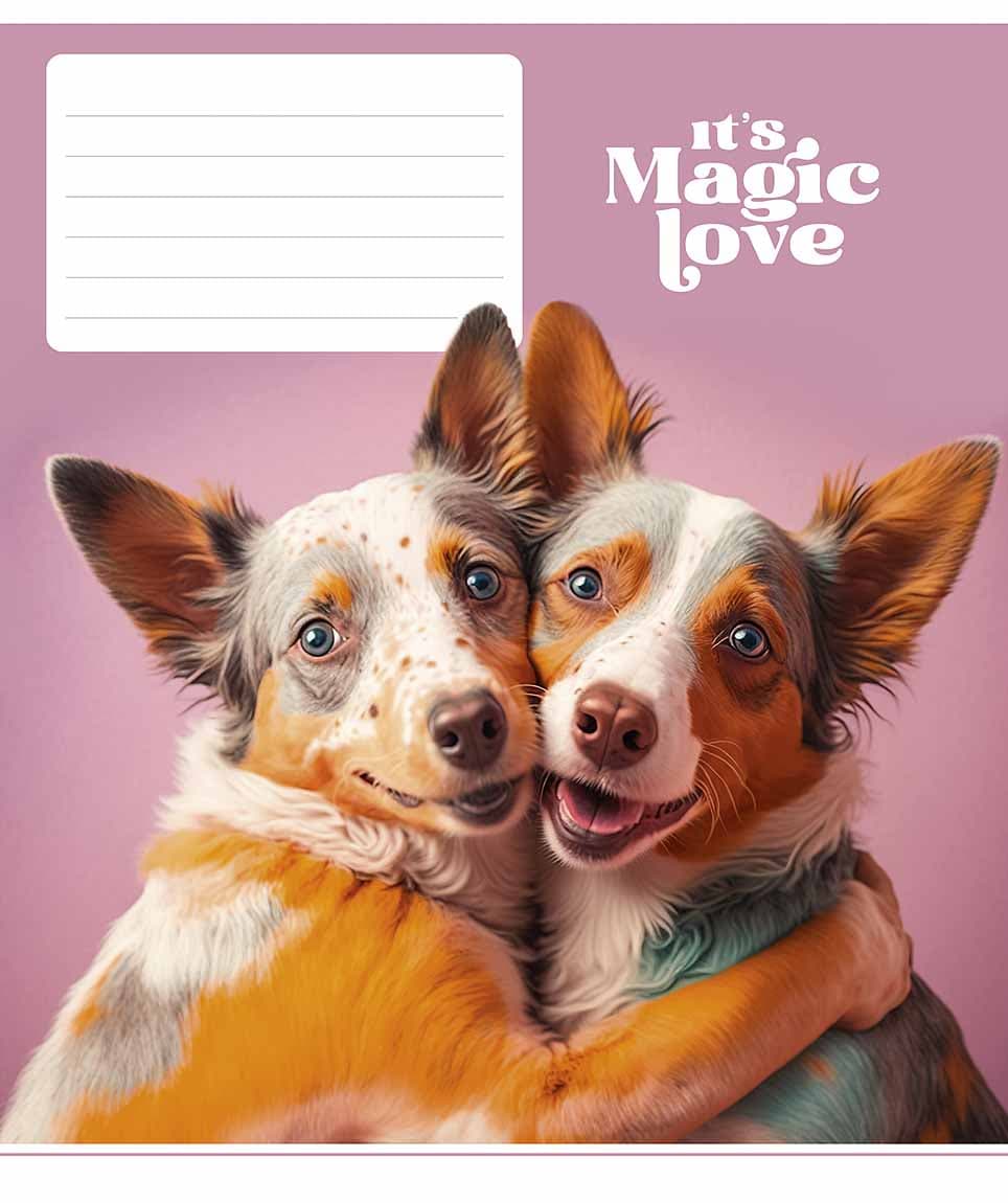 Зошит 12арк. лін. Star "It's a magic love" ВД-лак №012-3300L — фото 3