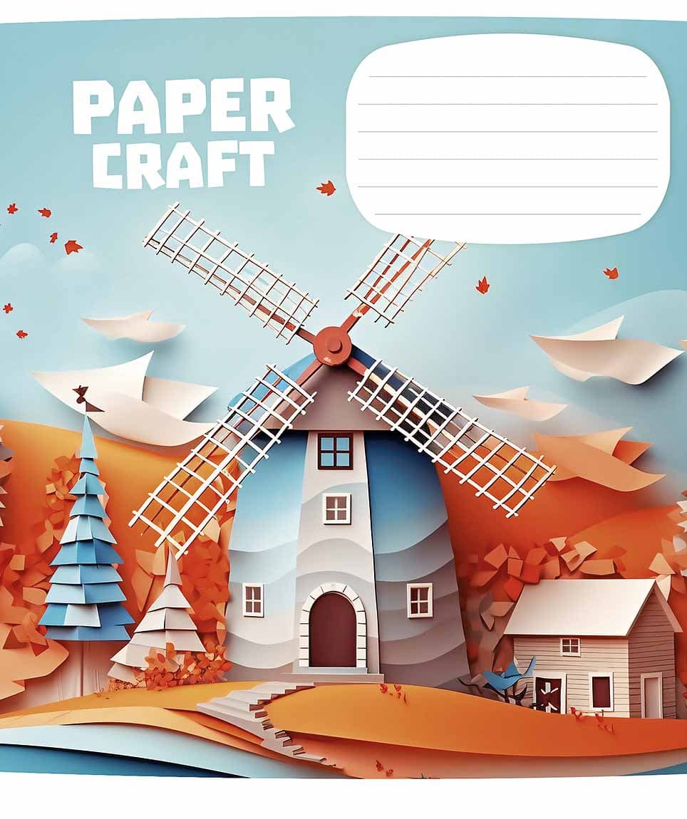 Зошит 12арк. кліт. Школярик "Paper craf" виб.УФ-лак №012-3354K — фото 6