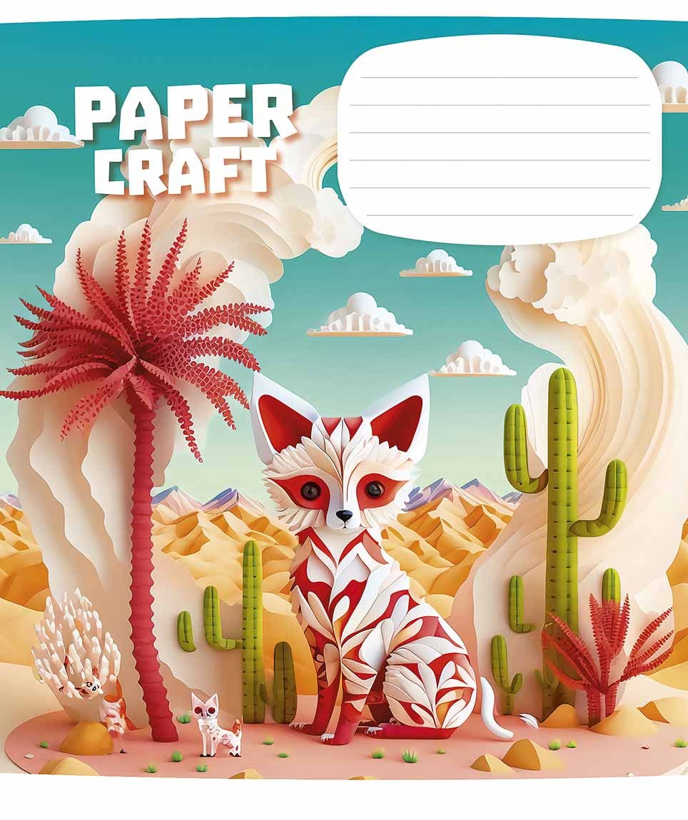 Зошит 12арк. кліт. Школярик "Paper craf" виб.УФ-лак №012-3354K — купити | Канцелярський Сад