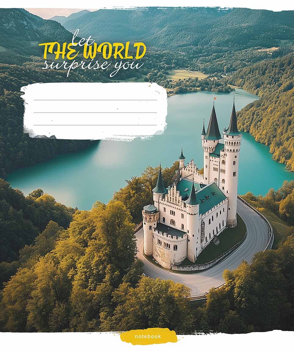 Зошит 60арк. лін. Школярик "Let the world surprise yo" ВД-лак №060-3548L — купити | Канцелярський Сад