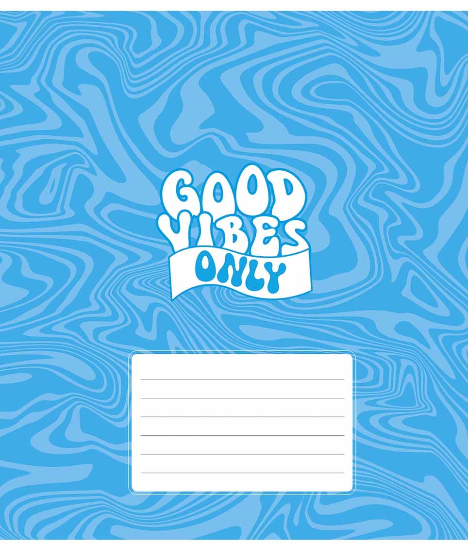 Зошит 18арк. кліт. Star "Good vibes only(дівч)" ВД-лак №018-3561K — фото товару | Канцелярський Сад