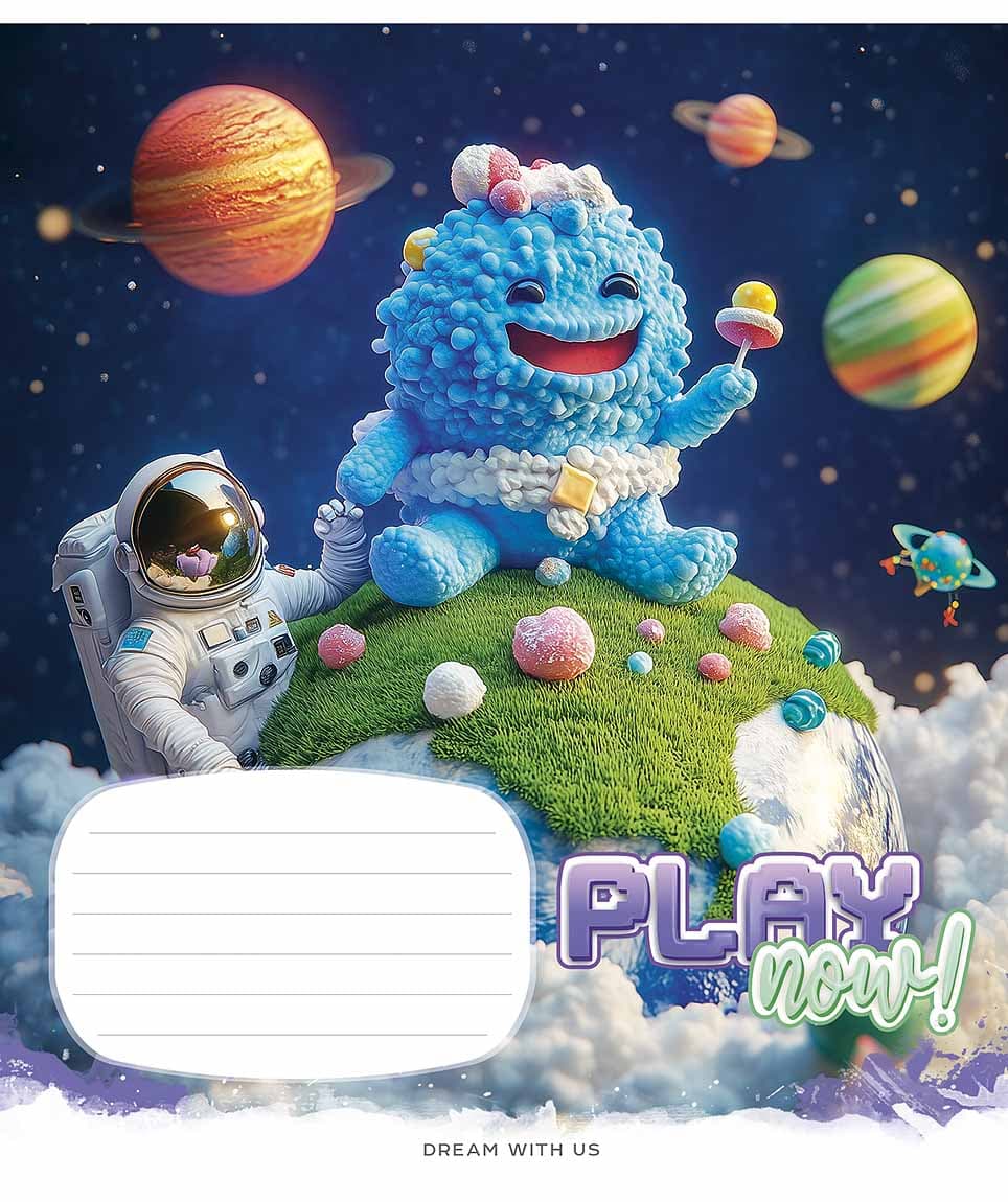 Зошит 12арк. кліт. Школярик "Play now" ВД-лак №012-3556K — фото 3