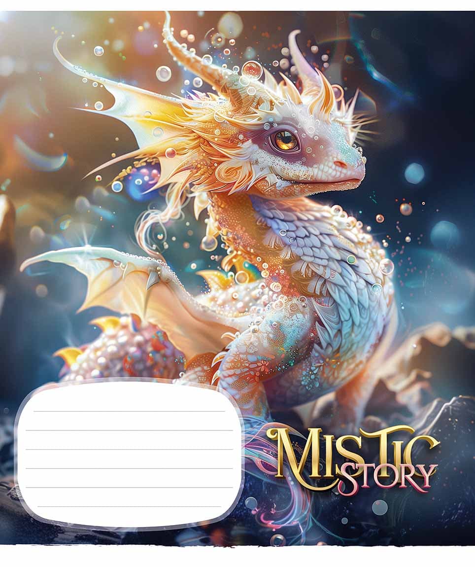 Зошит 24арк. кліт. Школярик "Mistic story" глітер №024-3441K — фото 3