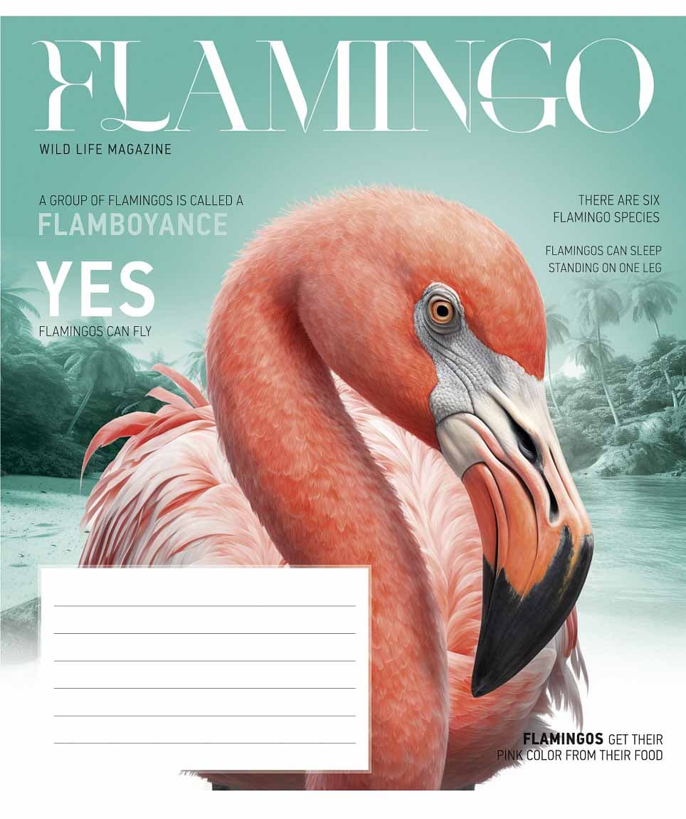 Зошит 18арк. кліт. Star "Fauna magazine" ВД-лак №018-3428K — купити | Канцелярський Сад