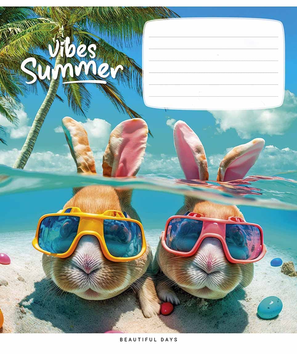 Зошит 18арк. кліт. Star "Summer vibes (нейт)" ВД-лак №018-3494K — купити | Канцелярський Сад