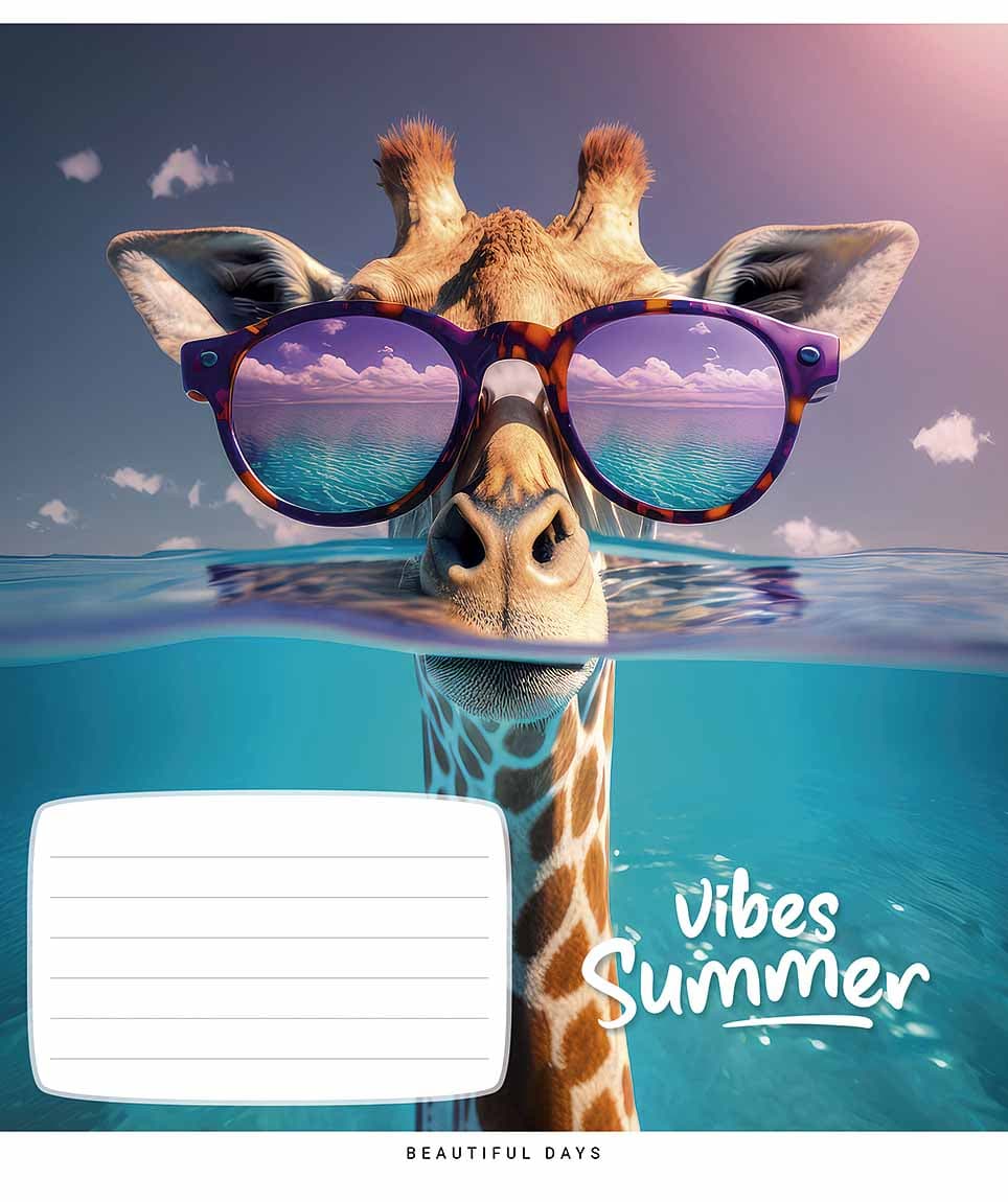 Зошит 18арк. кліт. Star "Summer vibes (нейт)" ВД-лак №018-3494K — фото 4