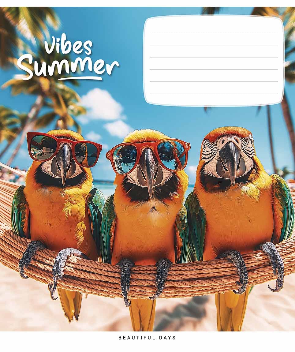 Зошит 18арк. кліт. Star "Summer vibes (нейт)" ВД-лак №018-3494K — фото 5