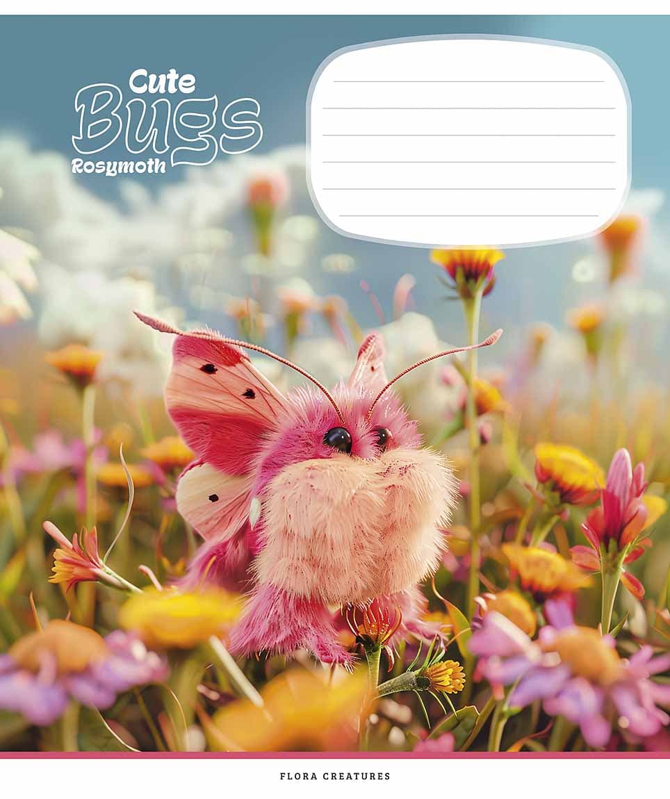 Зошит 12арк. кліт. Школярик "Cute bugs" ВД-лак №012-3462K — фото 4