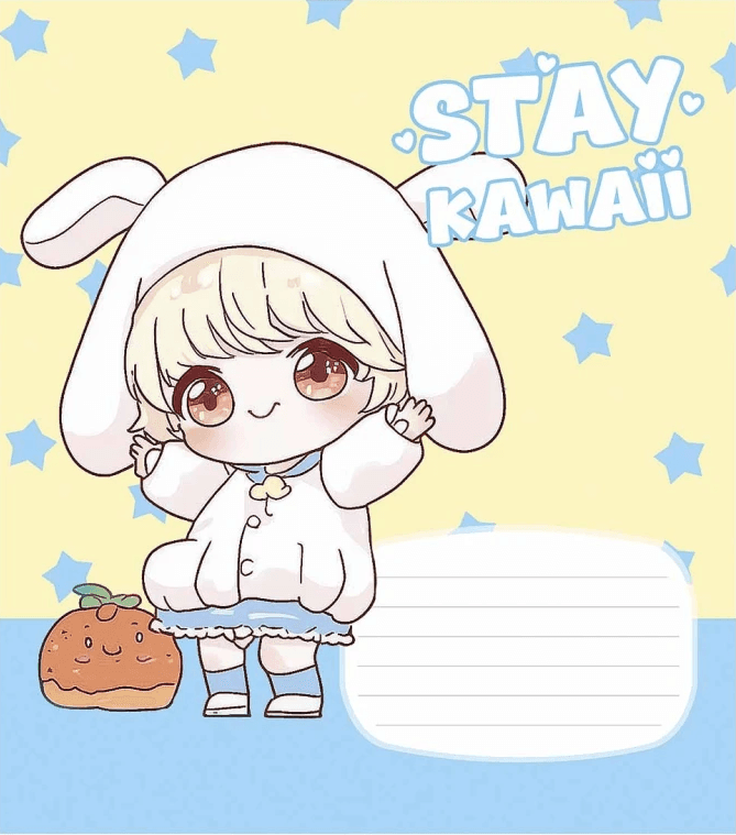 Зошит 12арк. кліт. Школярик "Stay Kawaii" глітер (дівч.) №012-3565K — фото 5