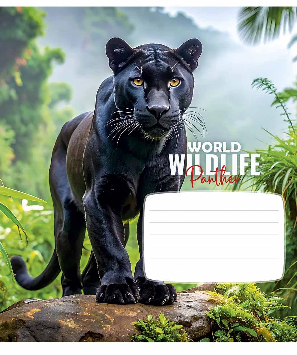 Зошит 18арк. лін. Школярик "Wildlife" ВД-лак №018-3679L — фото 6