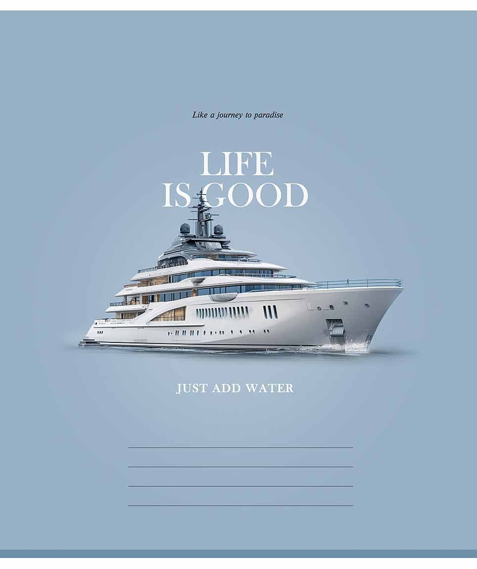 Зошит 48арк. лін. Школярик "Life is good" ВД-лак №048-3670L — фото 6