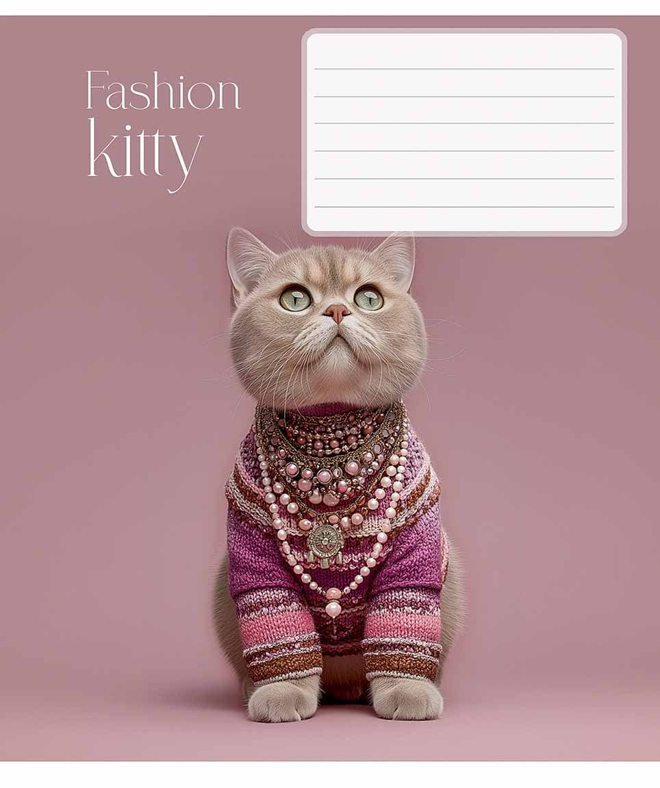Зошит 18арк. лін. Star "Fashion pets" ВД-лак №018-3687L — фото 4