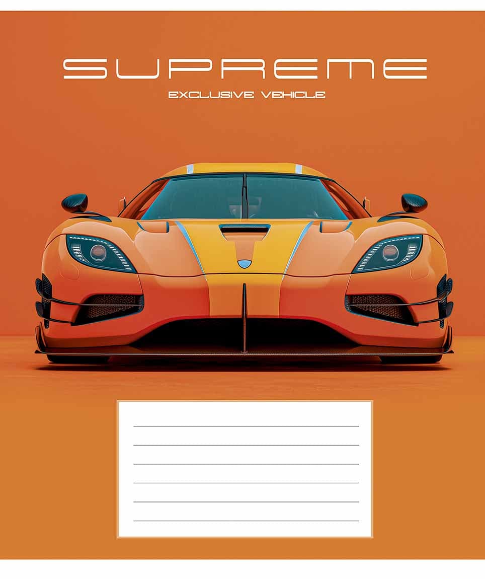 Зошит 18арк. лін. Star "Supreme vehicl" ВД-лак №018-3691L — купити | Канцелярський Сад