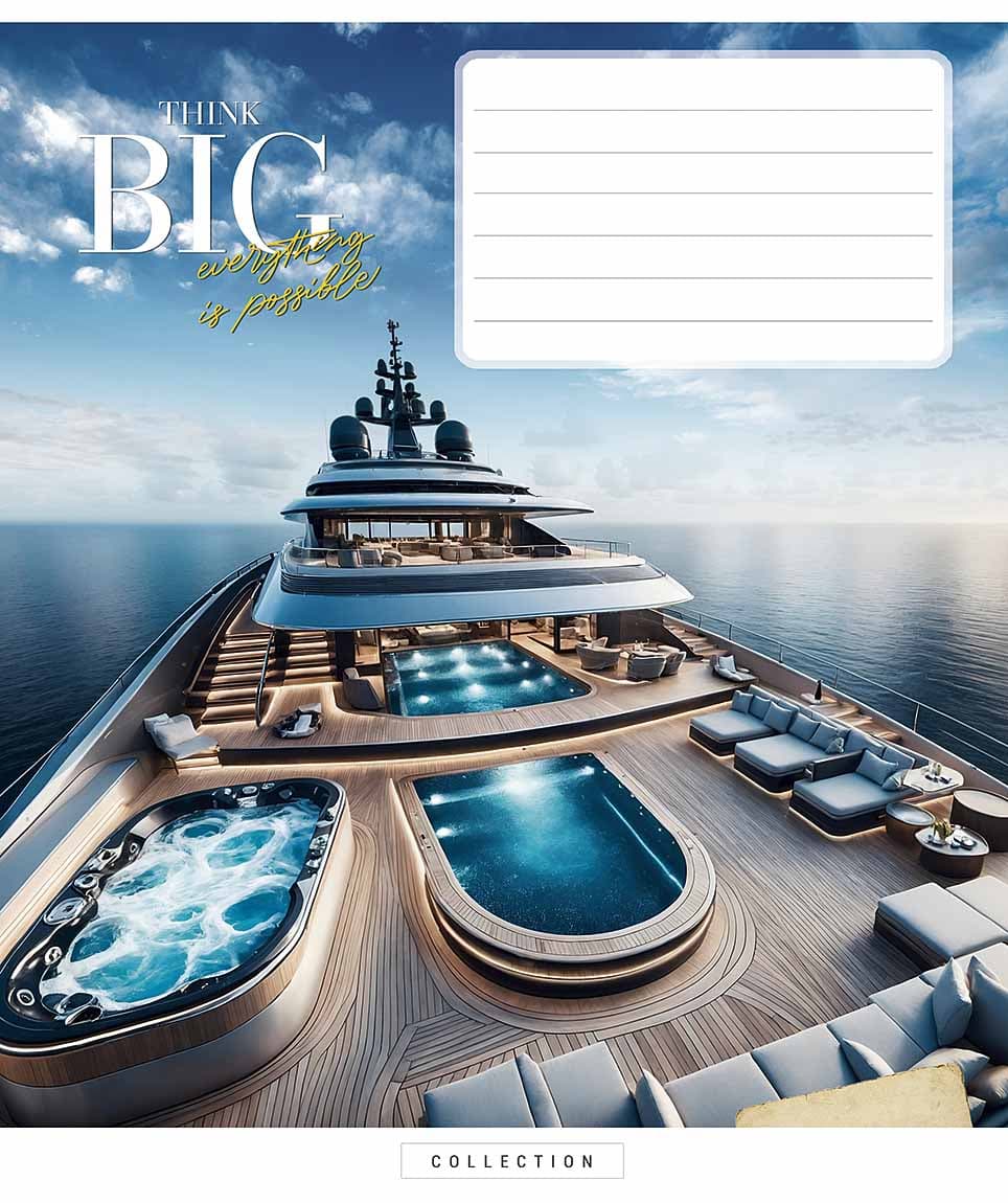 Зошит 24арк. лін. Star "Dream big" ВД-лак №024-3672L — купити | Канцелярський Сад