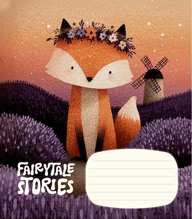 Зошит 12арк. кліт. Школярик "Fairytale Stories" ВД-лак №012-3755K — фото 4