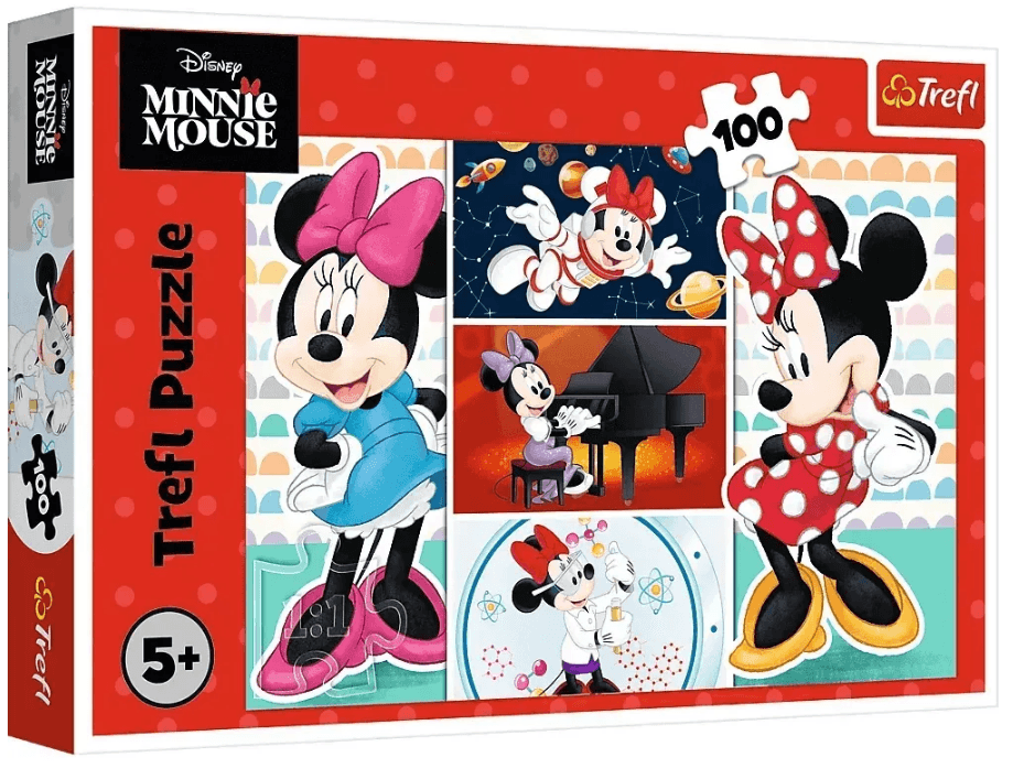 Пазли Trefl 100ел. Disney Minnie Забавна Мінні №16517 — купити | Канцелярський Сад