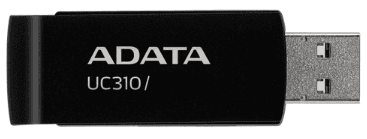 Флеш-пам`ять 64GB "A-Data" UC310 USB3.2 black №1930 — купити | Канцелярський Сад