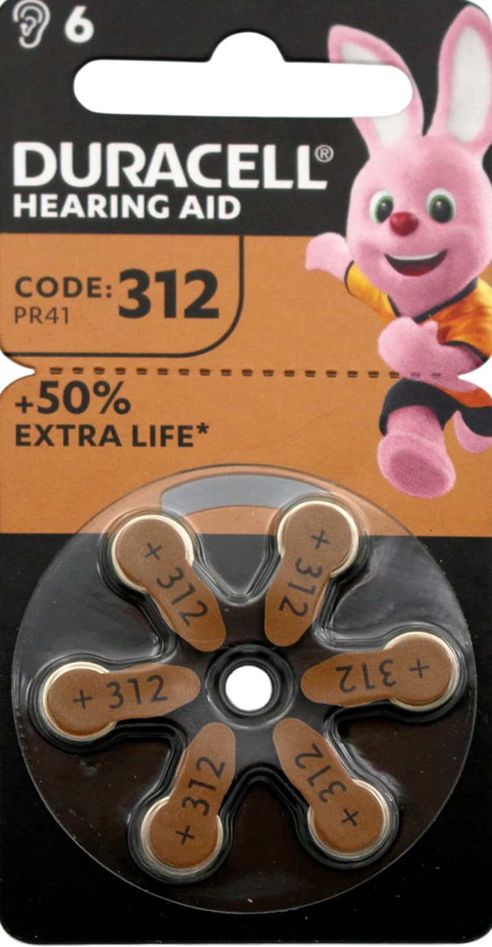Батарейка Duracell Zinc Air HA312/6bl — фото товару | Канцелярський Сад