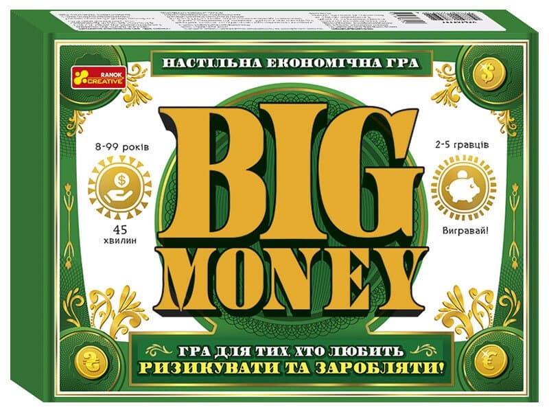 Гра "Big Money" №12120143У/Ранок — купити | Канцелярський Сад