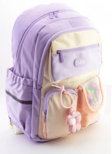 Рюкзак "Maxi" 2від.,5карм. 18" №90187-purple — купити | Канцелярський Сад