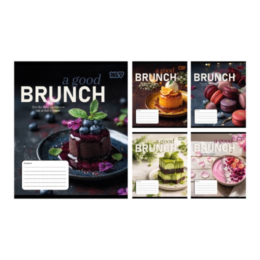 Зошит 36арк. кліт. YES Brunch №769102 — купити | Канцелярський Сад