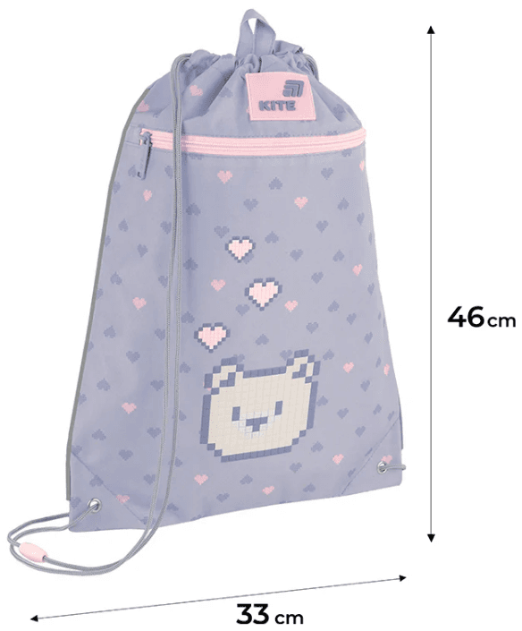 Сумка для взуття "Kite" Pixel Love 1від.1карм. №K26-601M-18 — фото 4