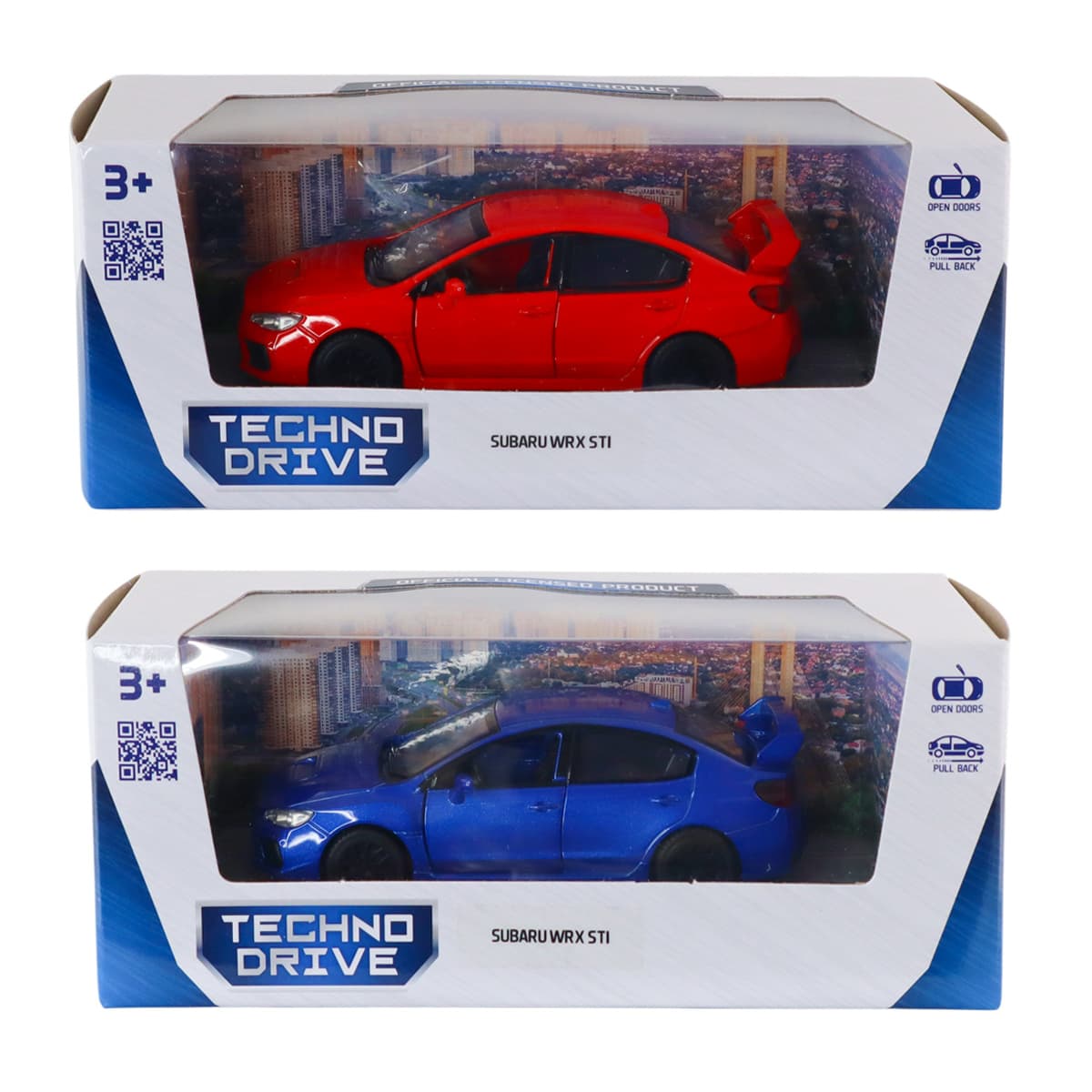 Автомодель "Technodrive" SUBARU WRX STI червона,синя №260008/КіддіСвіт — купити | Канцелярський Сад