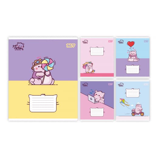 Зошит 18арк. лін. YES Pembe the cat №769046 — купити | Канцелярський Сад