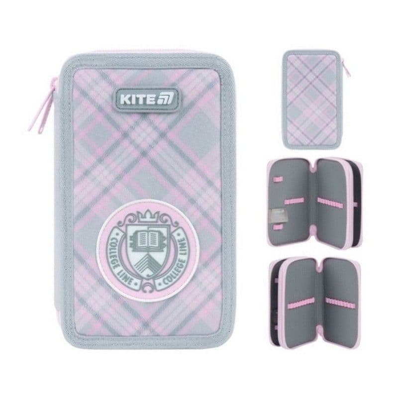 Пенал "Kite" College Line 2від.,б/н №K26-623-1 — купити | Канцелярський Сад