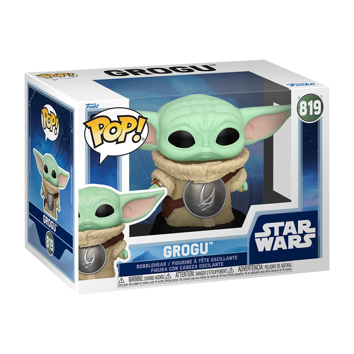 Фігурка FUNKO POP! cерії "Мандалорець" - Ґрогу з Бронею Брудорога №90447/Кідді Світ — фото 6