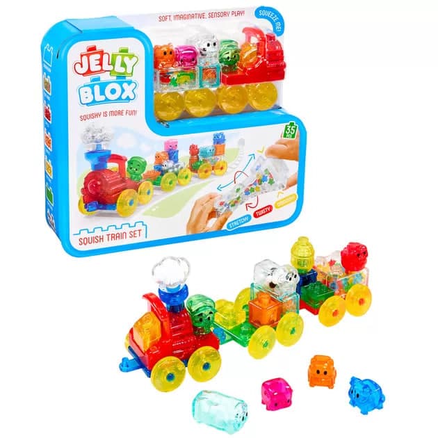 Конструктор сенсорний Jelly Blox - Поїзд №937685/КіддіСвіт — фото товару | Канцелярський Сад