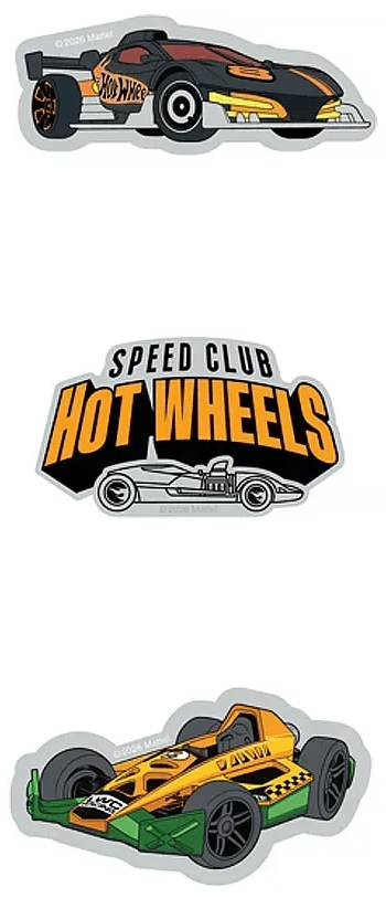 Бейдж "Kite" №HW26-3012 Hot Wheels на липучці, 3шт — купити | Канцелярський Сад