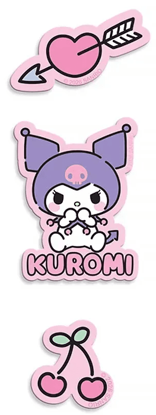 Бейдж "Kite" №HK26-3012-1 Kuromi на липучці, 3шт — купити | Канцелярський Сад