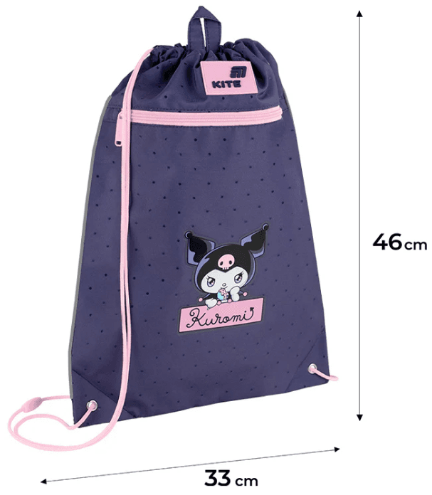 Сумка для взуття "Kite" Kuromi 1від.1карм. №HK26-601M-9 — фото 11