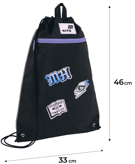Сумка для взуття "Kite" Monster High 1від.1карм. №MH26-601M-1 — фото 4