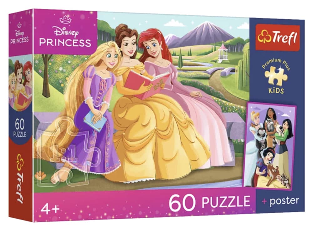 Пазли Trefl 60ел. Premium Plus Kids Disney Princess Королівська сила №17435 — купити | Канцелярський Сад