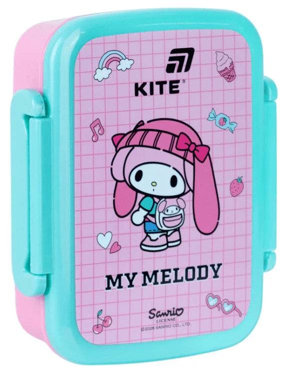 Ланч бокс пласт. "Kite" 420мл My Melody №HK26-160-3 — купити | Канцелярський Сад