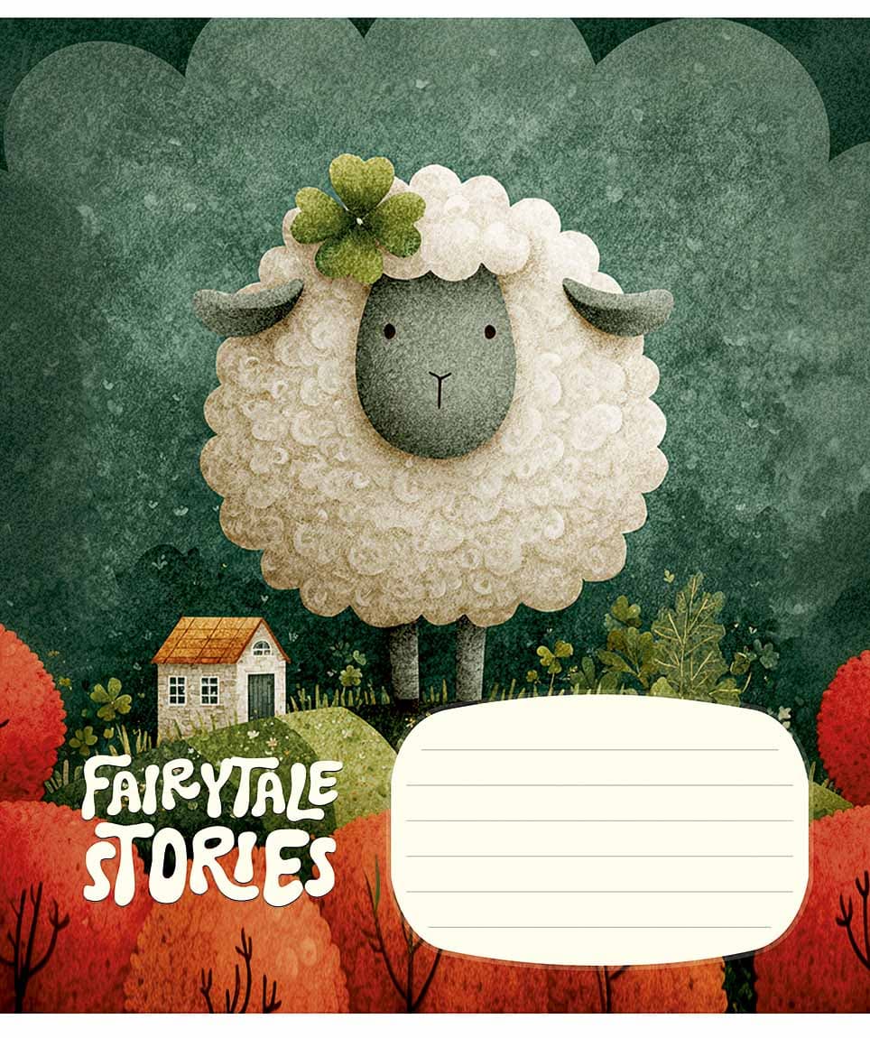 Зошит 12арк. кос.лін. Школярик "Fairytale Stories" ВД-лак №012-3755C — купити | Канцелярський Сад