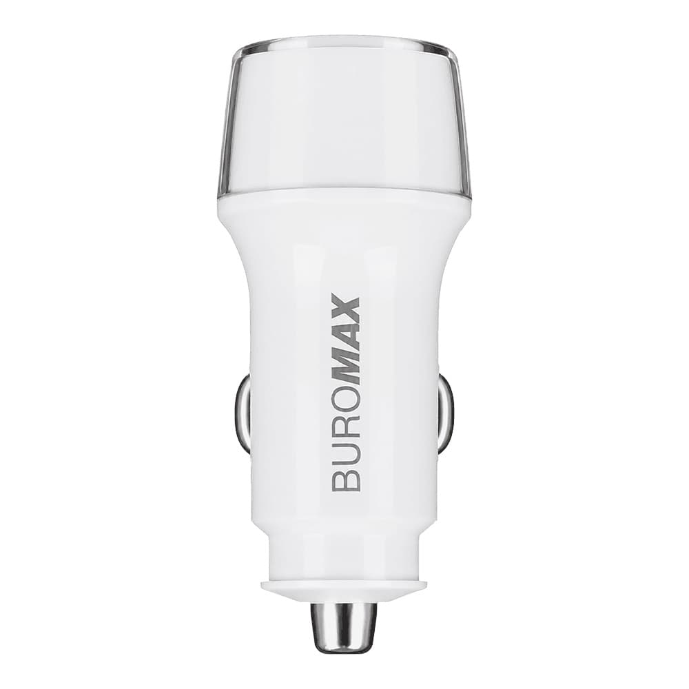 Зарядний пристрій авто Buromax №BM.0634 USB-A+Type-C 38W білий — фото 3