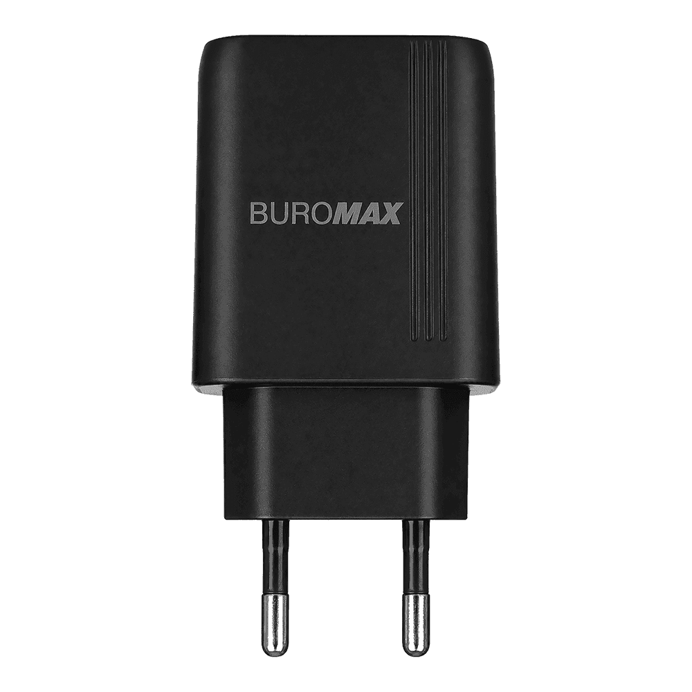 Зарядний пристрій Buromax №BM.0654 Type-C 20W чорний — фото товару | Канцелярський Сад
