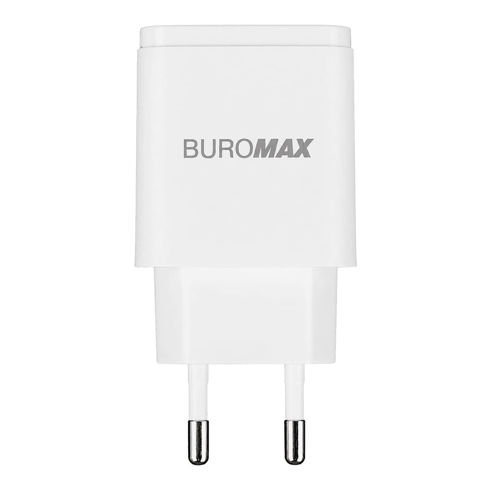 Зарядний пристрій Buromax №BM.0655 USB LED індикатор, білий — фото 3