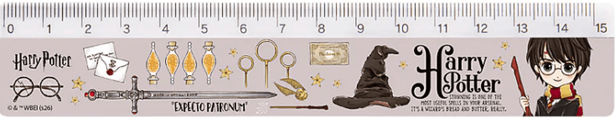 Лінійка пласт. 15см "Kite" №HP26-090 Harry Potter — купити | Канцелярський Сад