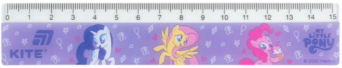Лінійка пласт. 15см "Kite" №LP26-090 My Little Pony — купити | Канцелярський Сад