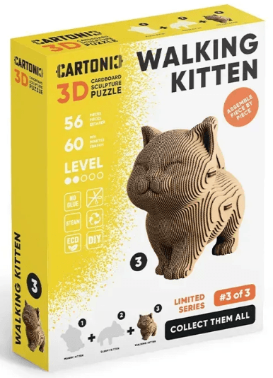 Пазли 3D "Cartonic" Walking Kitten — фото товару | Канцелярський Сад