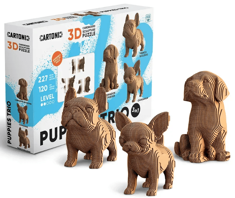 Пазли 3D "Cartonic" Puppies Trio — купити | Канцелярський Сад